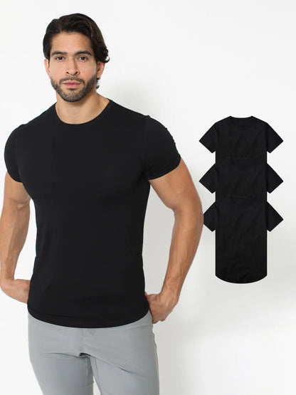 3-Pack KYAN Curved-Hem Shirt Korte Mouwen