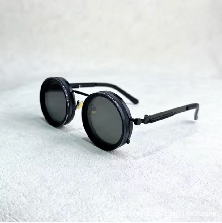 Retro Sonnenbrille mit UV400-Schutz – Runde Gläser