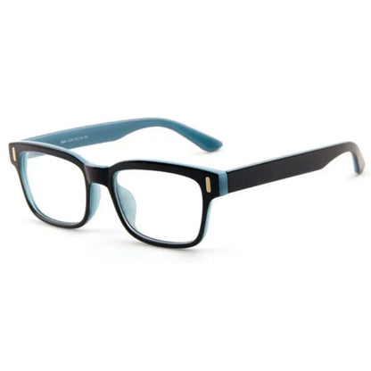 Blaulichtfilter-Brille – Eckiges Gestell mit klaren Gläsern Zorenza