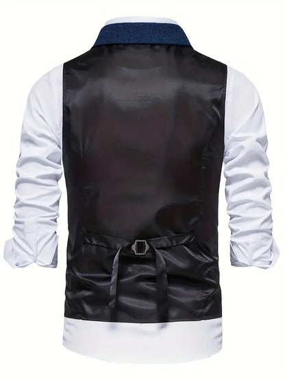 Blazer Heren | Klassiek Visgraatpatroon & Warme Uitstraling