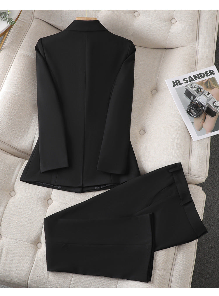 Elegant Blazer og Bukse Sæt til Selvbevidste Kvinder - Nova