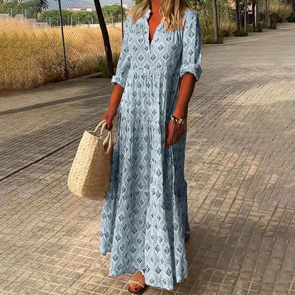Nora | Elegancka Sukienka Maxi Boho
