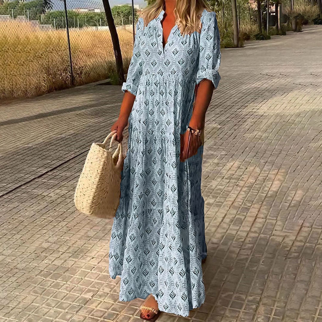 Luna | Flowing Bohemian Maxi Dress