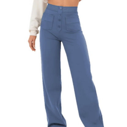 Brivana | Hoge taille stretchbroek voor dames – Slim fit pull-on broek voor comfort de hele dag door