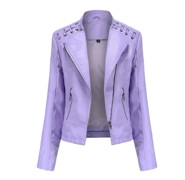 Lamb leather jacket for autumn