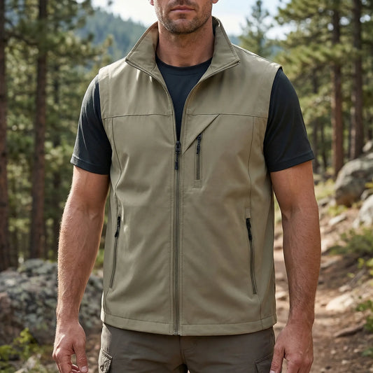 Bodywarmer herre | Letvægts udendørs vest åndbar