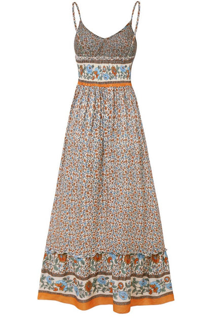Boho Maxi Dress Empire Waist