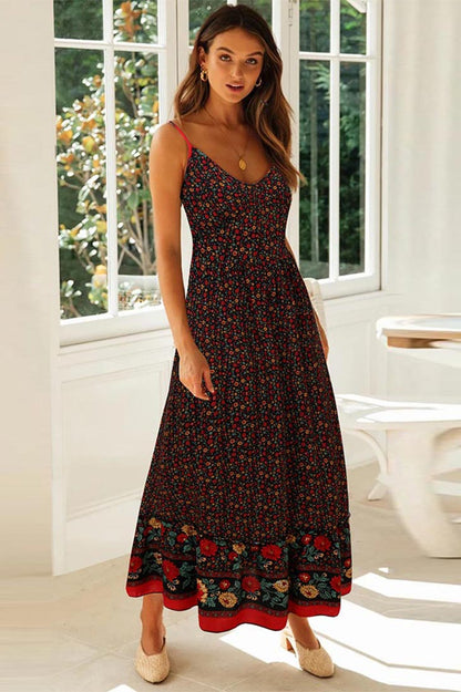 Boho Maxi Dress Empire Waist