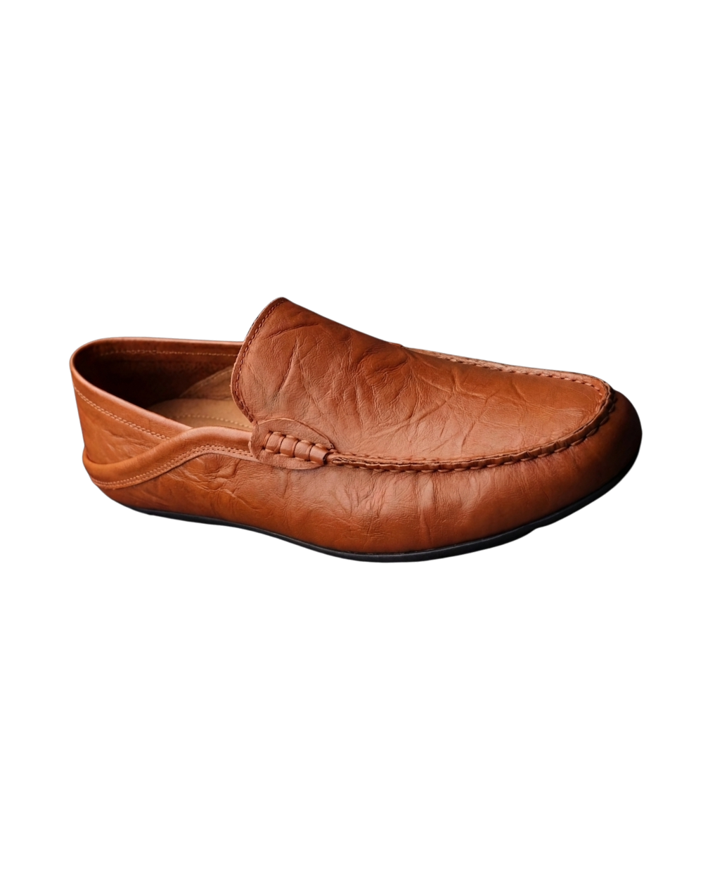 Casualowe skórzane loafersy