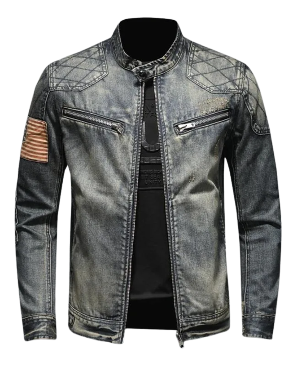 Kurtka jeansowa w stylu retro