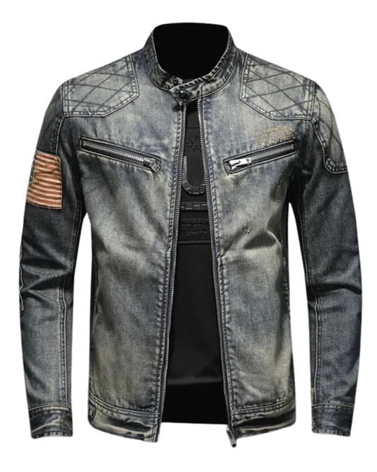 Kurtka jeansowa w stylu retro