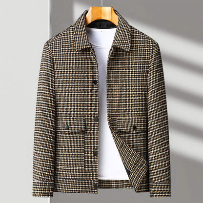 Chic Malcolm Houndstooth Jacket for a Stylish Look