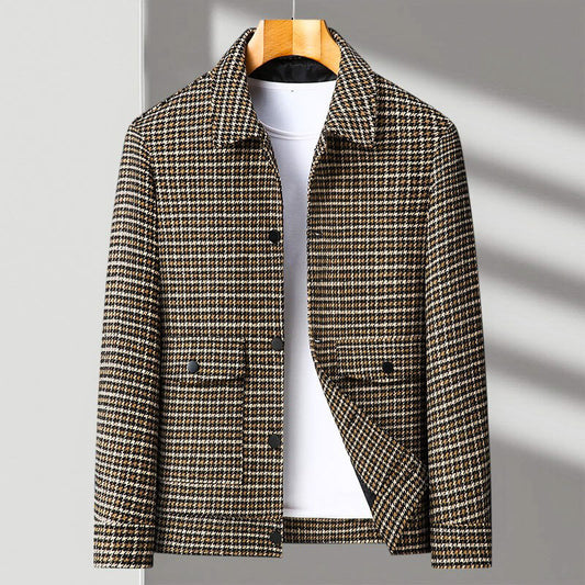Chic Malcolm Houndstooth Jacket for a Stylish Look