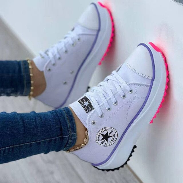 Orthopädische Ledersneaker für Damen | Fußgewölbestütze