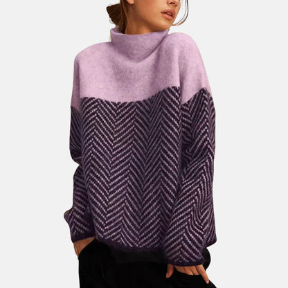 Eva - Sweter w Splot Herringbone