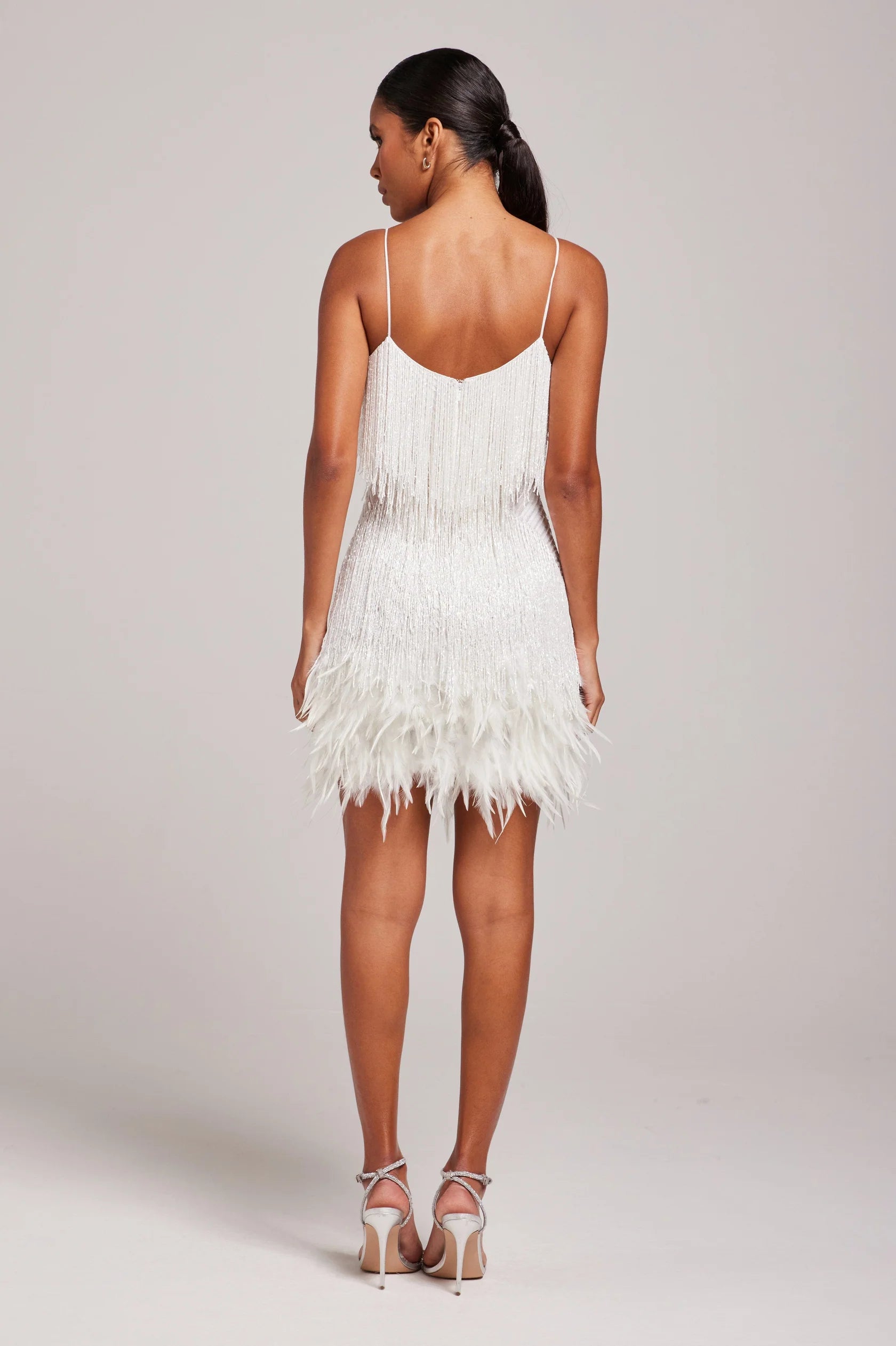 Margaret | Women Cocktail dress z Fringe Feathers