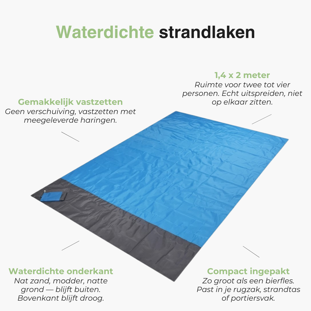 Waterdichte Strandlaken Picknickkleed - Lichtgewicht Opvouwbaar Outdoor Matje