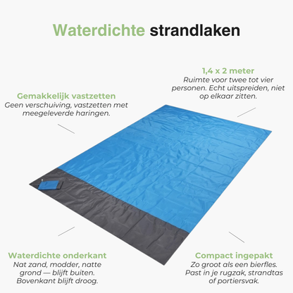 Waterdichte Strandlaken Picknickkleed - Lichtgewicht Opvouwbaar Outdoor Matje