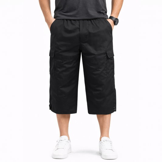 Herre Cargo Shorts – Elastisk Talje – Flere Lommer