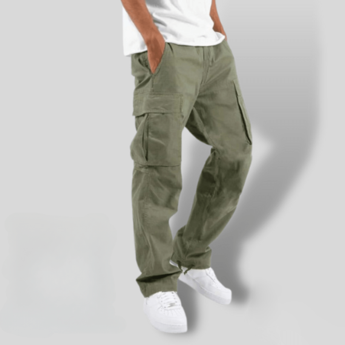 Broek Heren | Cargo & Elastische Taille voor Actief Gebruik