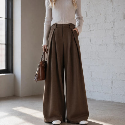 Broek heren | Wijde broek met losse pasvorm