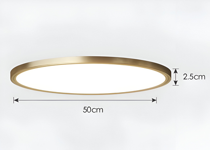 BronzeHalo Taklampa - Ultradun Minimalistisk Rund LED Taklampa