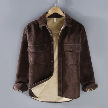 Giacca in pile - Classica - A coste - Ideale per l'inverno