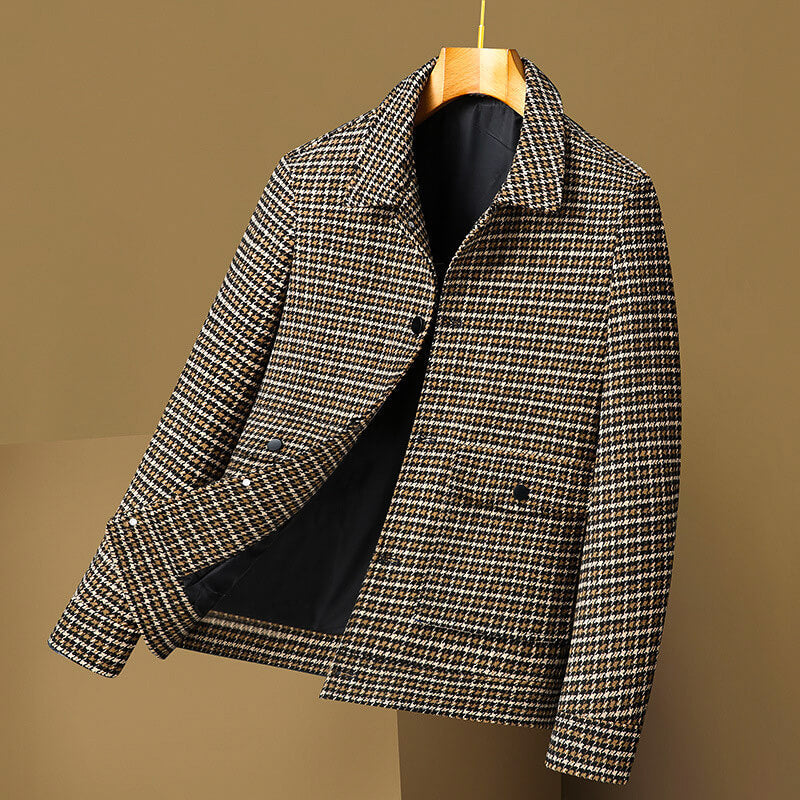 Chic Malcolm Houndstooth Jacket for a Stylish Look