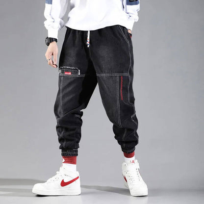 Pantalones harem hombre cómodos modernos – estilo casual versátil diario