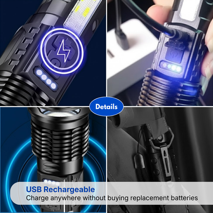 Military Flashlight – 5000 Lumens – USB Rechargeable