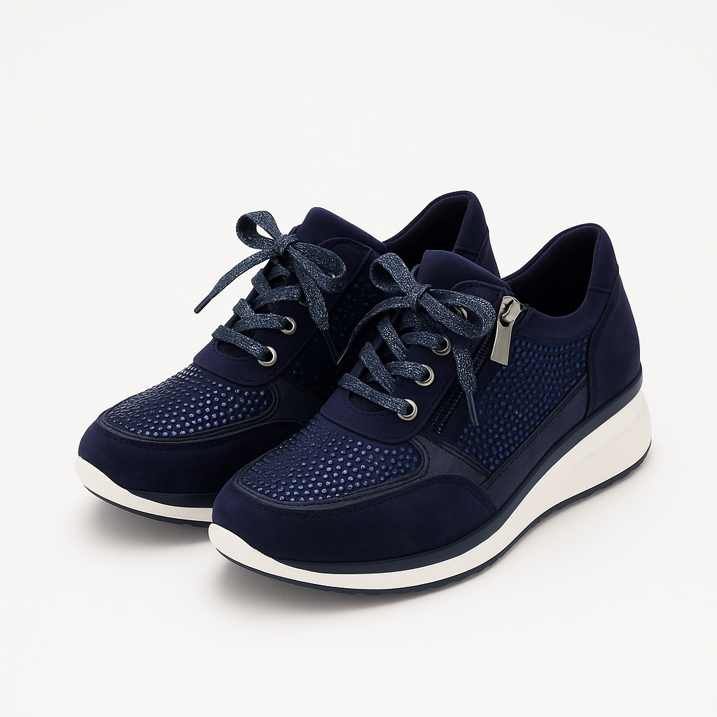 Orthopedic women's shoes blue