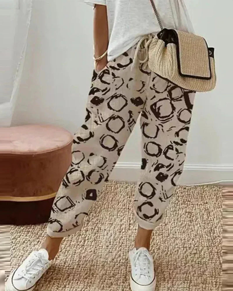 Burga – Stylowe spodnie lniane dla kobiet
