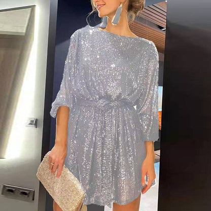 Sharina Dress | Glitzer-Minikleid für strahlend stilvolle Party-Anlässe