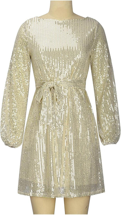 Sharina Dress | Glitzer-Minikleid für strahlend stilvolle Party-Anlässe
