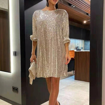 Sharina Dress | Glitzer-Minikleid für strahlend stilvolle Party-Anlässe