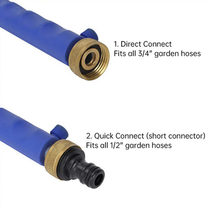 2 In 1 Manual High Pressure Garden Washer Wand: Portable Hydro Power Extension