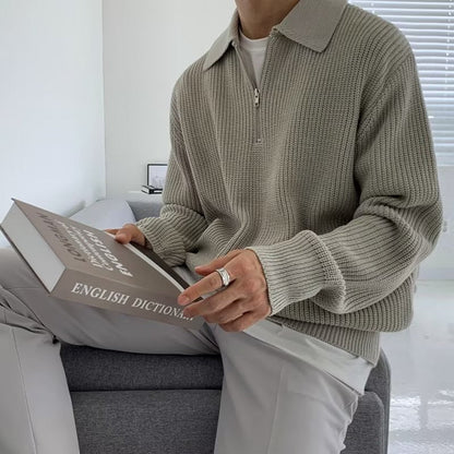 RASON Sweater med lynlås