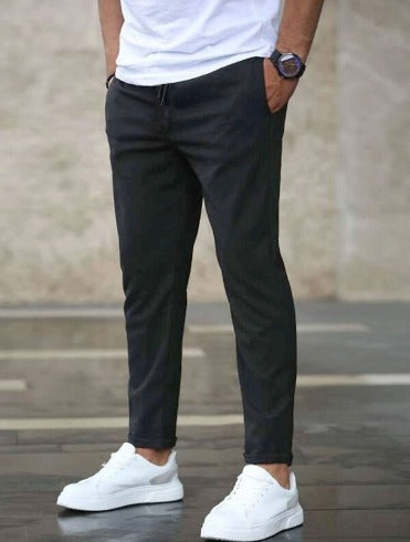 Mason | Slim Fit Drawstring Tapered Trousers