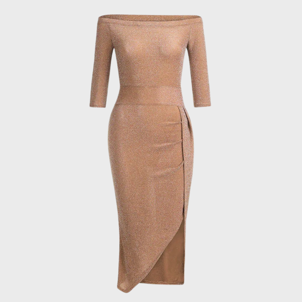 Caia Elegance™ | Das Off-Shoulder Maxi-Kleid für den Perfekten Abend