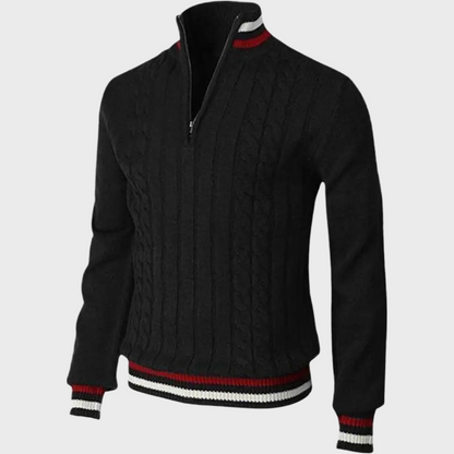 Men’s Half Zip Sweater – Stylish Comfortable Breathable Smart Casual Long Sleeve Pullover