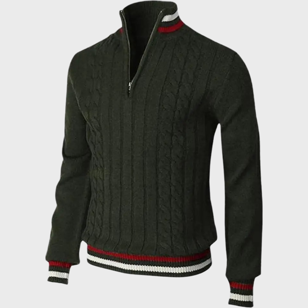 Men’s Half Zip Sweater – Stylish Comfortable Breathable Smart Casual Long Sleeve Pullover