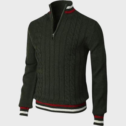 Men’s Half Zip Sweater – Stylish Comfortable Breathable Smart Casual Long Sleeve Pullover