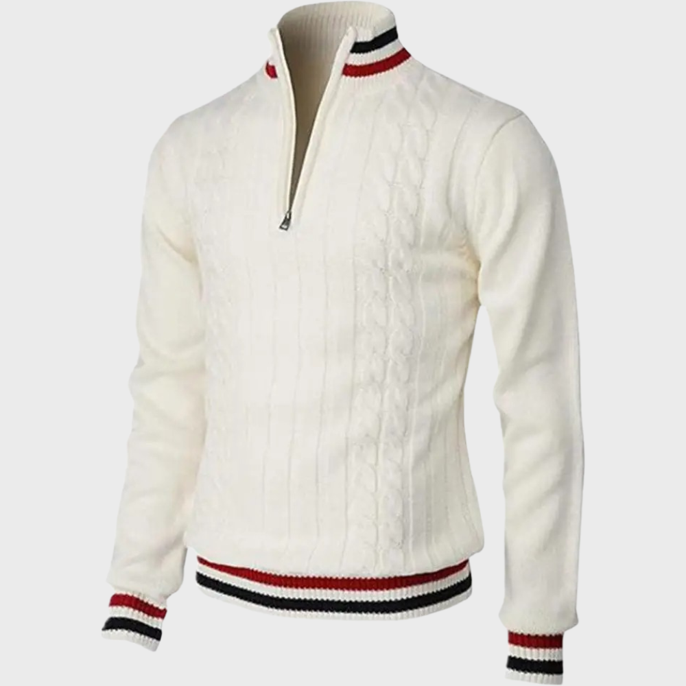 Men’s Half Zip Sweater – Stylish Comfortable Breathable Smart Casual Long Sleeve Pullover