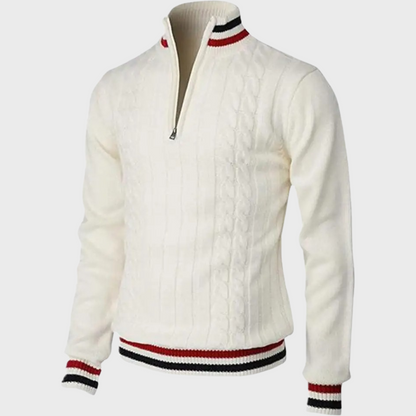 Men’s Half Zip Sweater – Stylish Comfortable Breathable Smart Casual Long Sleeve Pullover