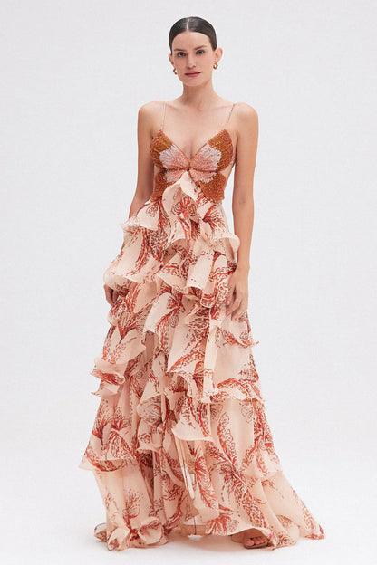 Keziah Vestido con Volantes
