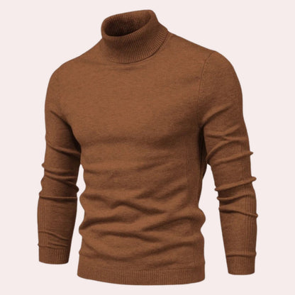 Men’s Turtleneck Jumper – Soft Cotton Knit Sweater Comfortable Stylish Casual Everyday Layering Top