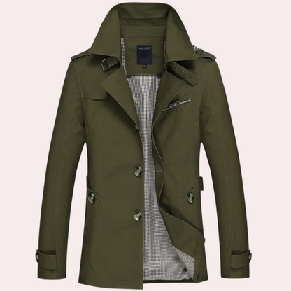 Palmer | slim fit dwurzędowy Trench coat Men