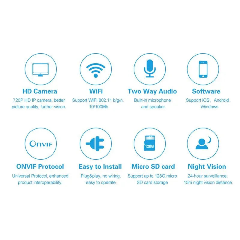 VStarcam HD Indoor Wireless 720P Security IP Camera: Redefining Home and Office Surveillance - Shello's Creative Boutique