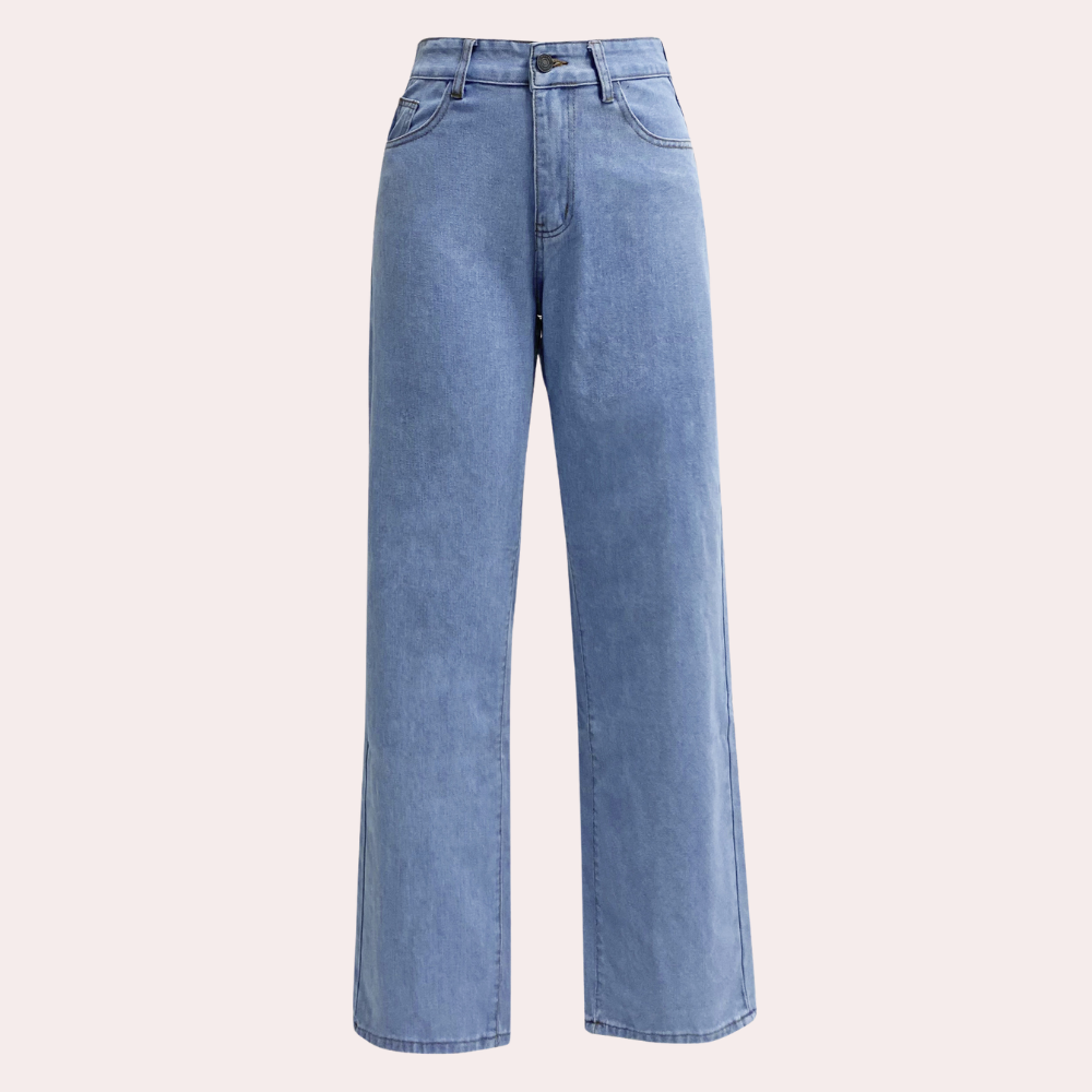 Elegant Denim Bukser med Høj Talje – Forførende Stil og Komfort