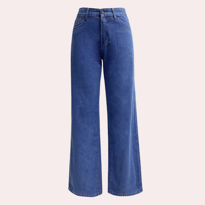 Elegant Denim Bukser med Høj Talje – Forførende Stil og Komfort